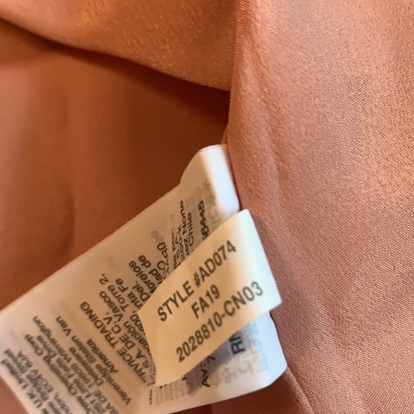 J Crew Satin Blush Pink Button Down Midi Dress 2T - Picture 13 of 15